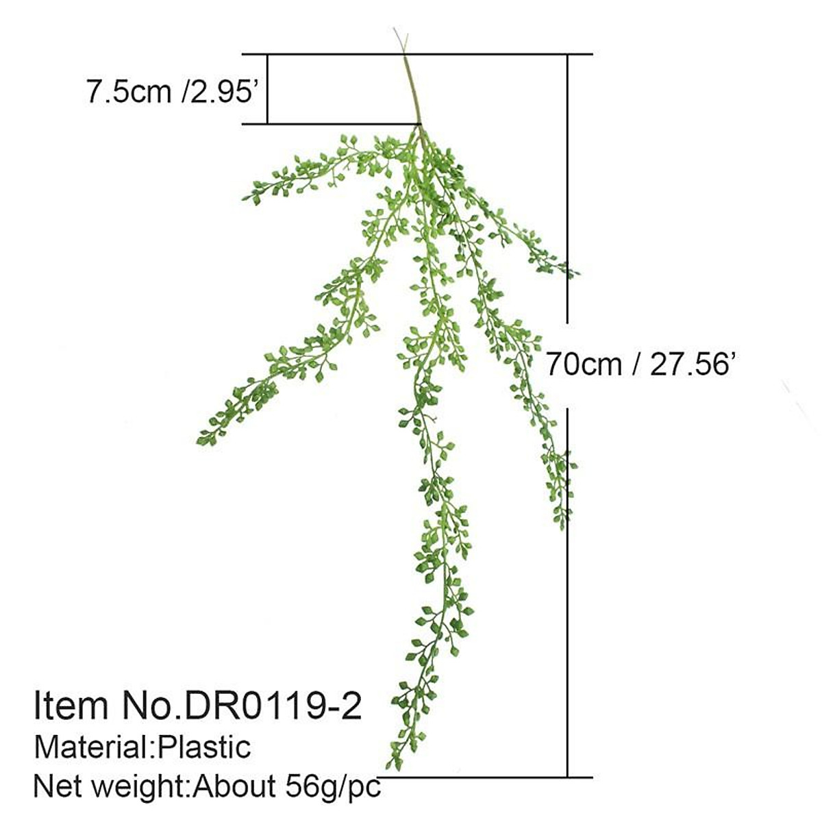 Cây giả - chùm sen đá chuỗi ngọc trang trí 80cm