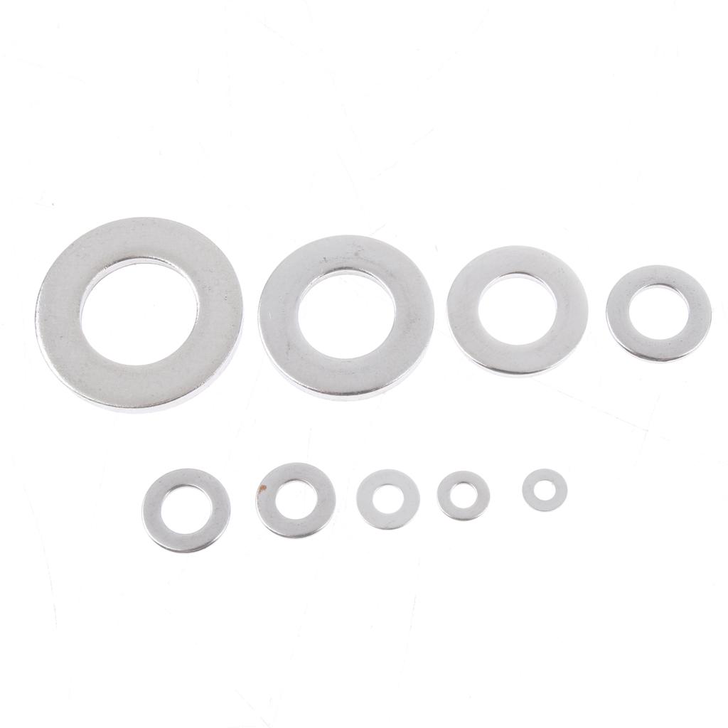 580 chiếc Phẳng Bằng Thép không gỉ Máy Rửa Assortment Bộ Bộ M2-M12