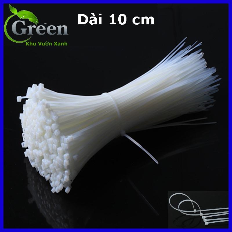 Set 200 Sợi Dây Rút Nhựa Quy Cách Dài 10 cm Màu Trắng