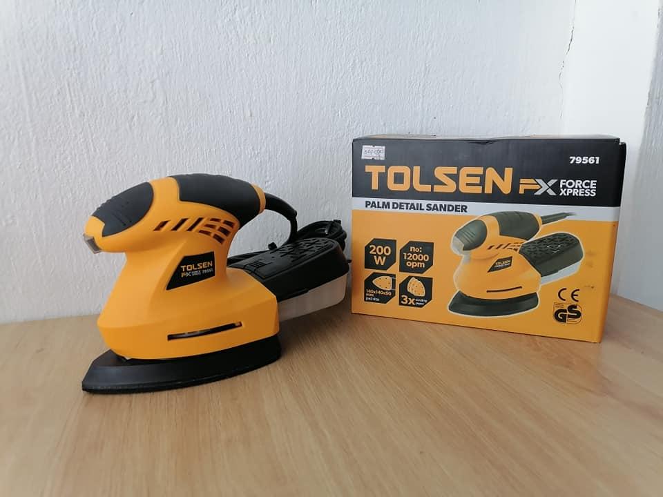 MÁY ĐÁNH BÓNG TAM GIÁC 200W TOLSEN 79561 - HÀNG CHÍNH HÃNG