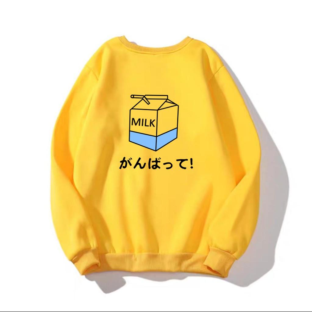 ÁO SWEATER IN MILK (NHIỀU MÀU
