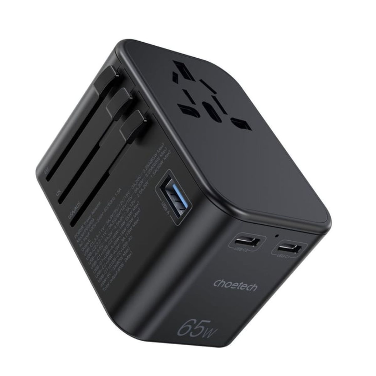 Củ sạc du lịch đa năng công suất cao 65W Choetech PD5009