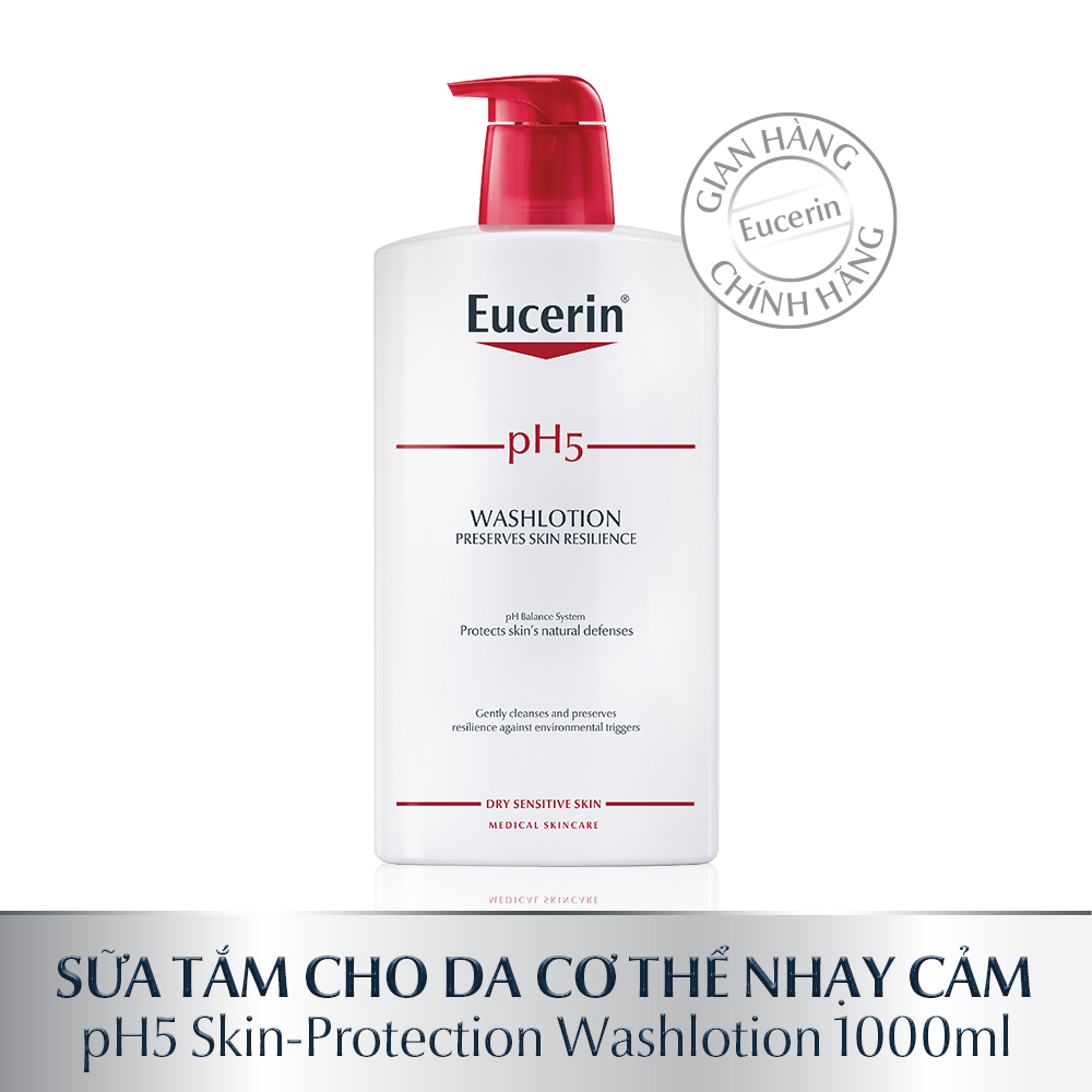 Sữa tắm cho da nhạy cảm Eucerin pH5 Washlotion 1000ml