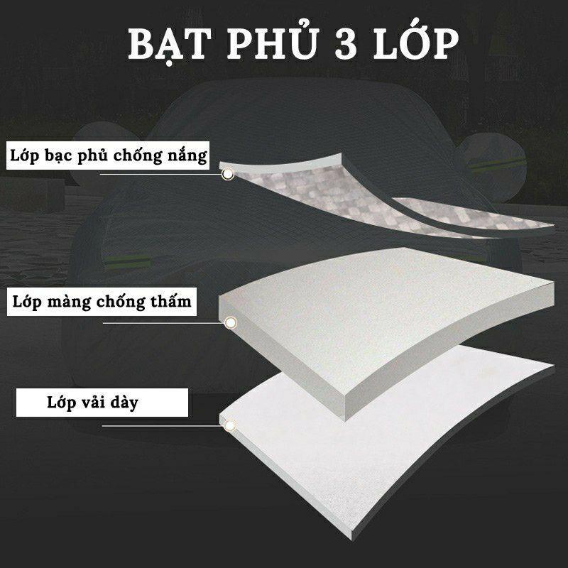 Bạt Phủ Xe Ô Tô Kia Morning, Soluto, Cerato, Seltos, K3, Rondo, Optima, Sorento