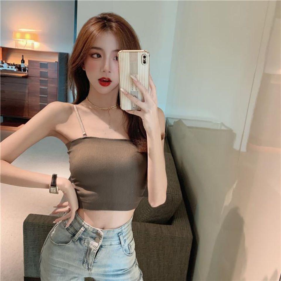 Áo Ống Có Đệm Ngực Kiểu Dáng Đơn Giản Thời Trang Mùa Hè Cho Nữ