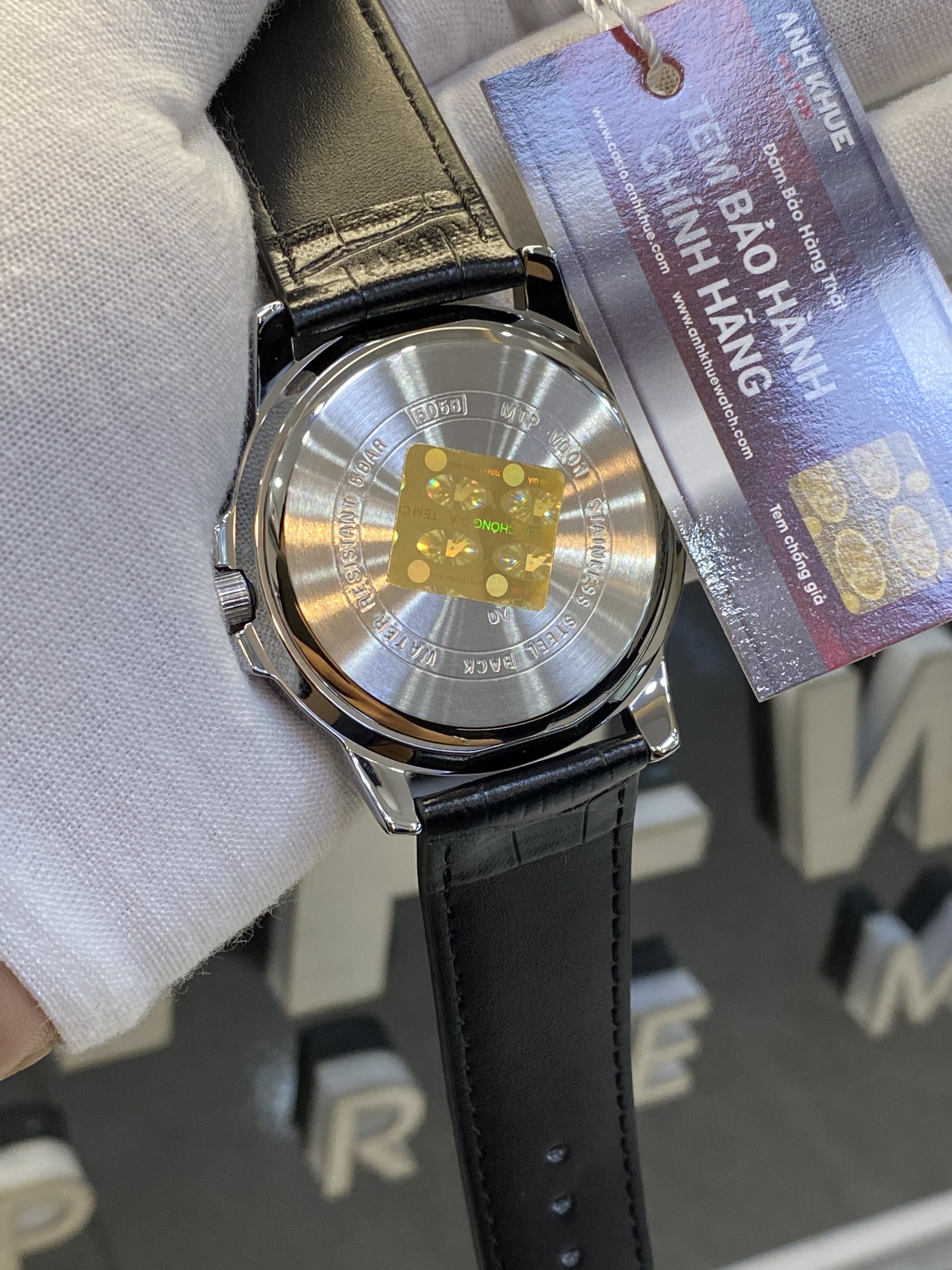 ĐỒNG HỒ NAM CASIO MTP-VD01L-1EVUDF DÂY DA
