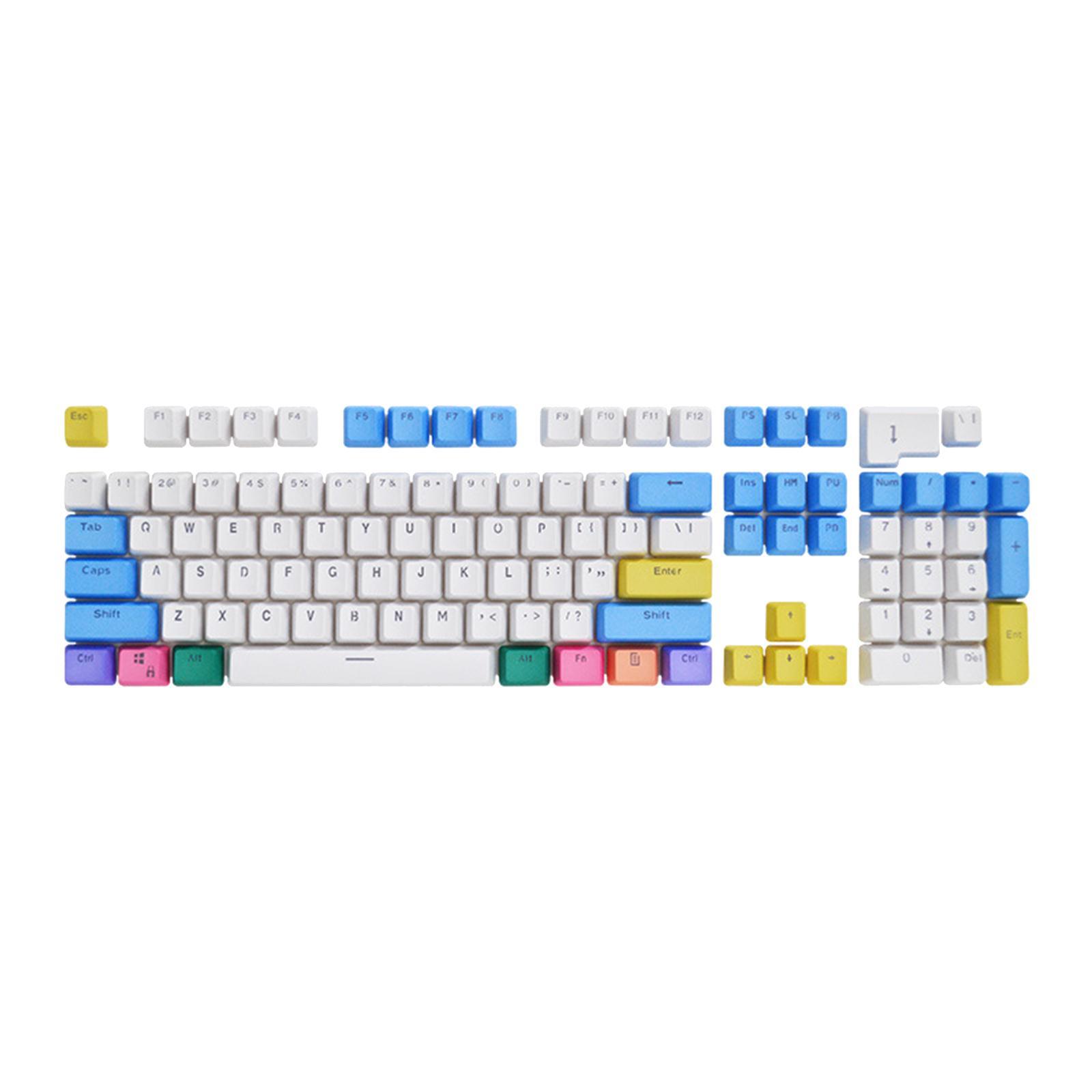 104x ABS Mechanical Keyboard Keycap Set PBT Keycap Light Transmitting