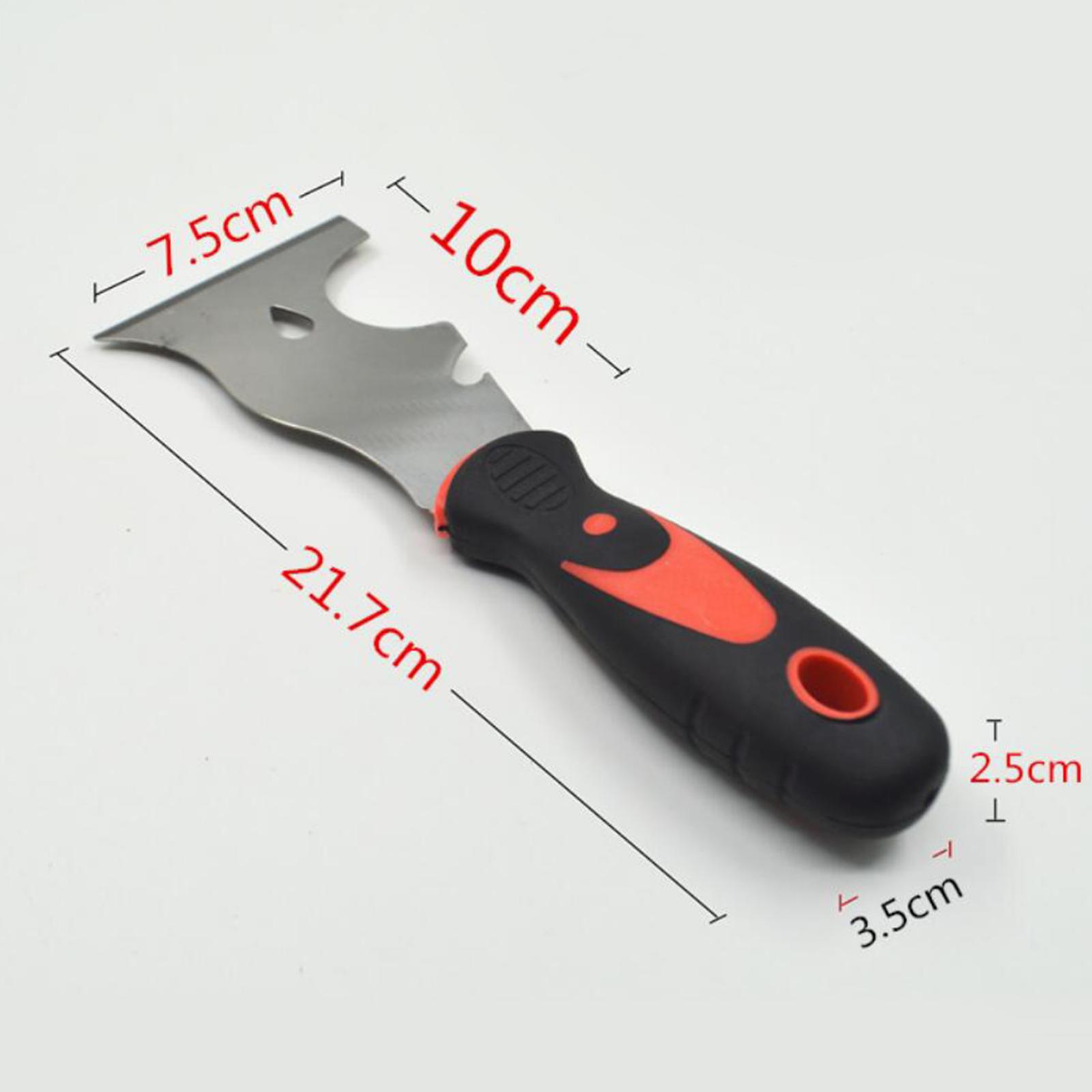 3''inch Paint Scraper Stainless Steel Putty Knife Putty Knife Scraper 9 in 1 Tools Spackle Knife Caulk Removal Tool Can Opener Wallpaper Scraper
