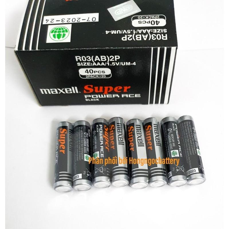 Hộp 40 Pin AAA Maxell R03( AB )2P - Hàng nhập khẩu