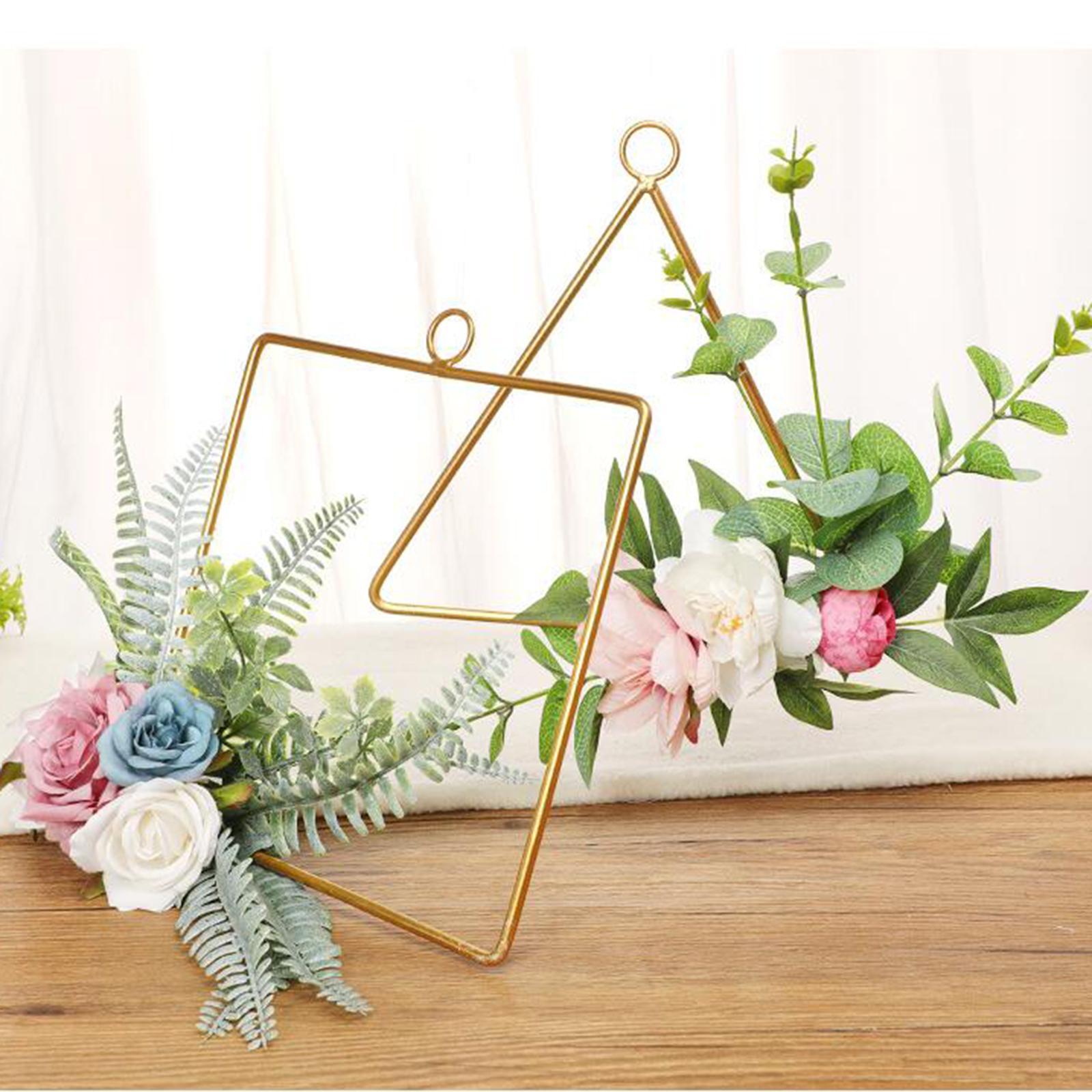 2x Wrought Iron Artificial Flower DIY Crafts for Wedding Baby Shower Ornaments