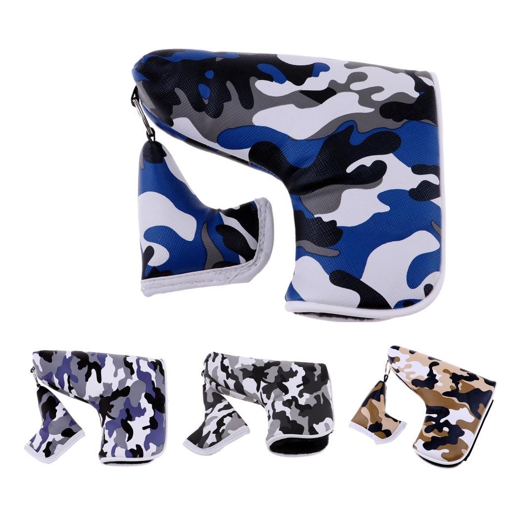 Golf Blade Putter Club Head Cover Waterproof PU Headcover Gear Replacement