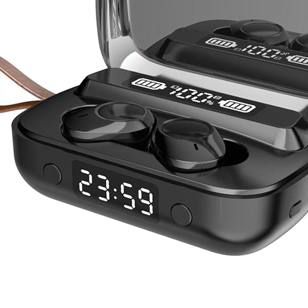 Bluetooth Headset Built in Mic Binaural Call in-Ear Buds Waterproof & Flashlight