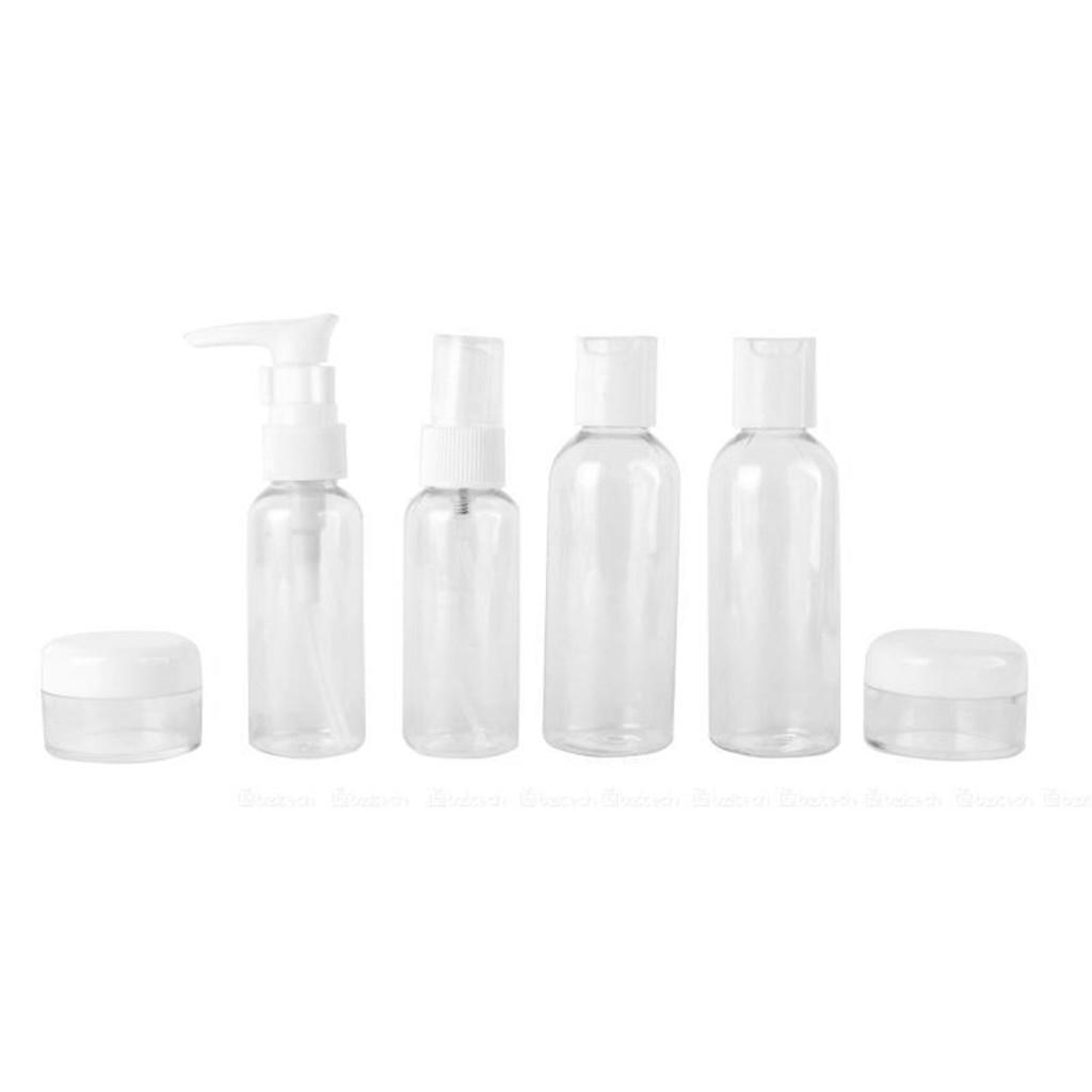 6Pcs Mini Empty Travel Wash Cosmetic Perfume Atomizing Spray Bottle Kit