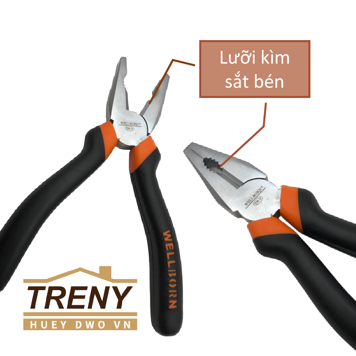 Kìm cắt chéo, kìm cắt được nhiều chất liệu khác nhau như kim loại cứng, nhựa, dây điện,.. kìm có hai kích thước 6 ", 8" , kìm kích thước 6 inch - 150mm