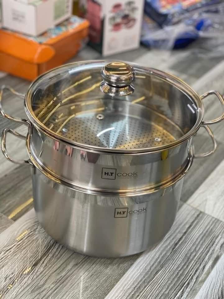 Nồi hấp xửng 2 tầng size 28cm Nồi cao 17cm