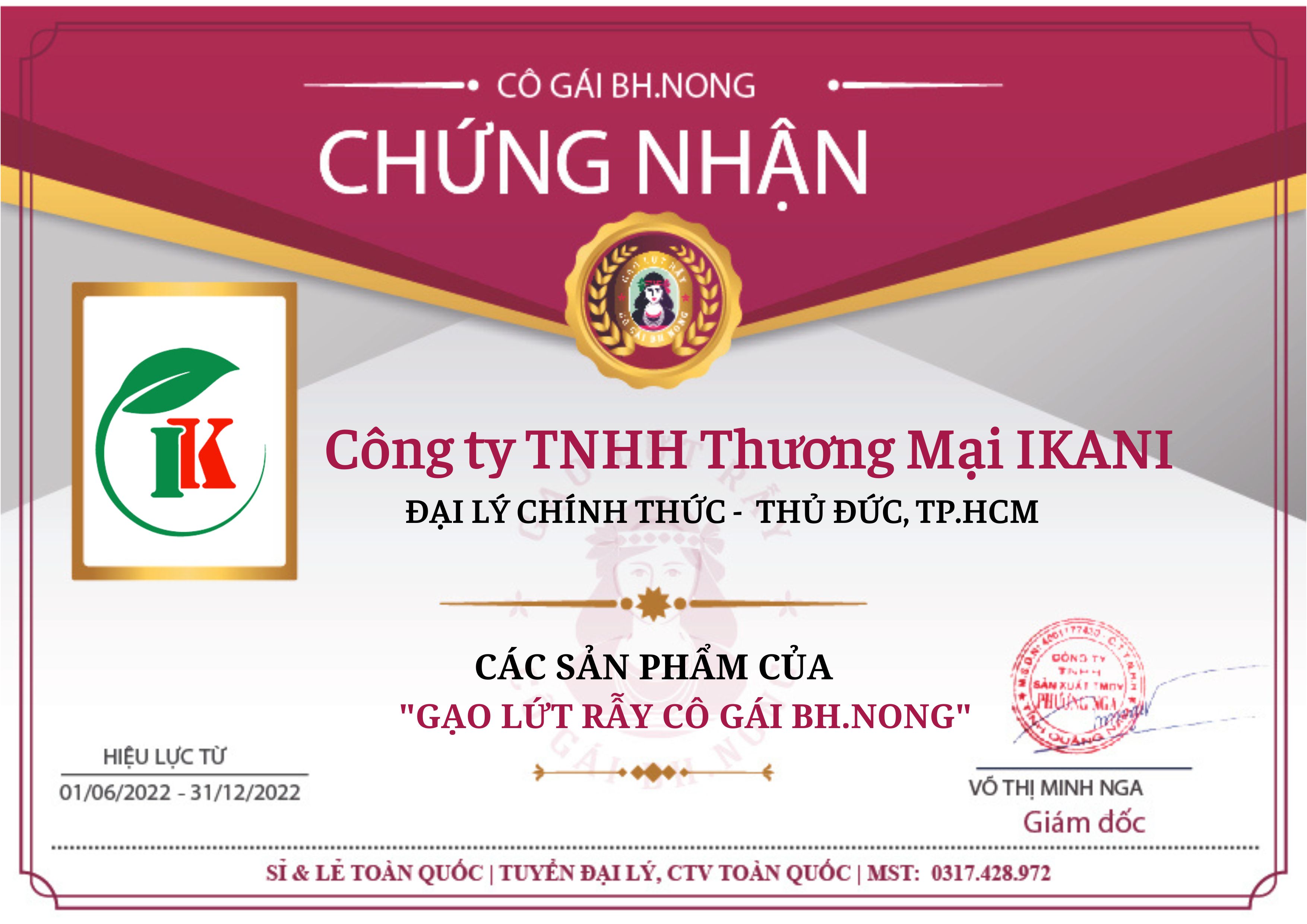 Trà gạo lứt tim sen an thần – Cô gái BH.NÔNG