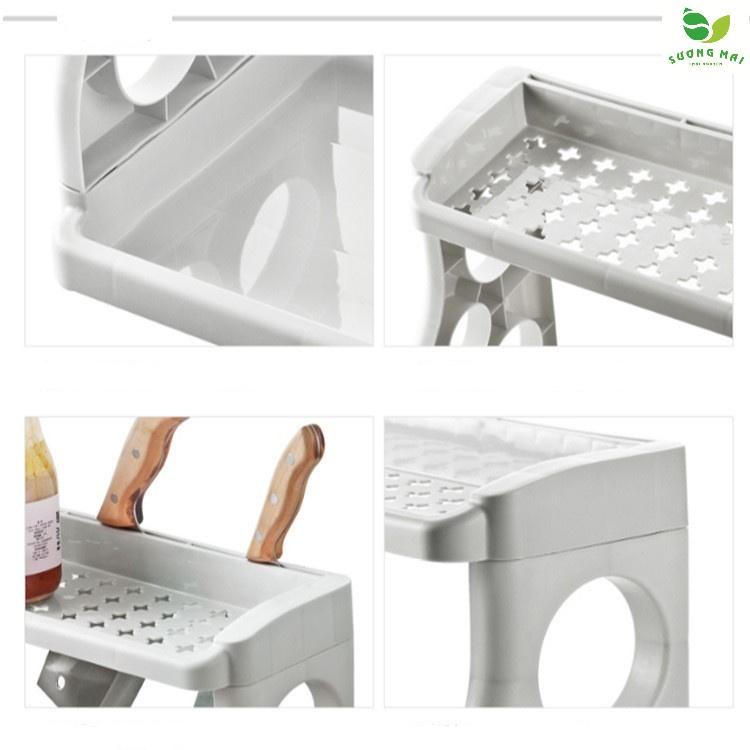 Kệ Gia Vị Bằng Nhựa 2 Tầng