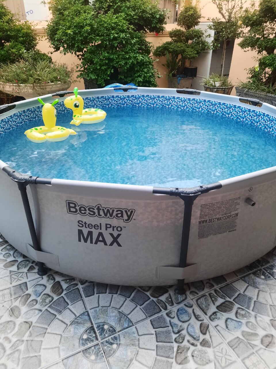 Bể bơi bestway ĐK 3.66 X 0.76m, bể bơi mini lắp ghép lưu động TẶNG bộ lọc công suất 1200l/ h và video hướng dẫn lắp đặt . Khung kim loại và bạt pvc bể được bảo hành 15 tháng. Không có đánh giá