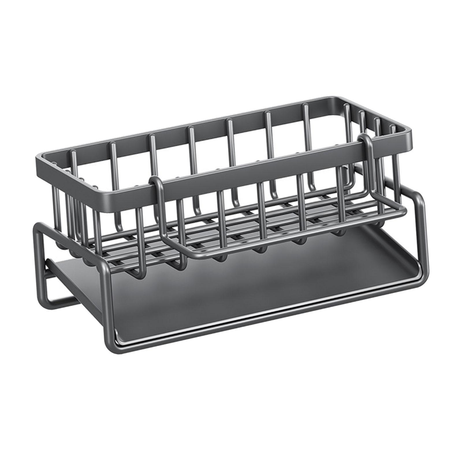 Sponge Holder for Kitchen Sink,Sponge Rack , Rustproof Kitchen Sink Organizer for Place Dishwashing Brush Soap and Sponge