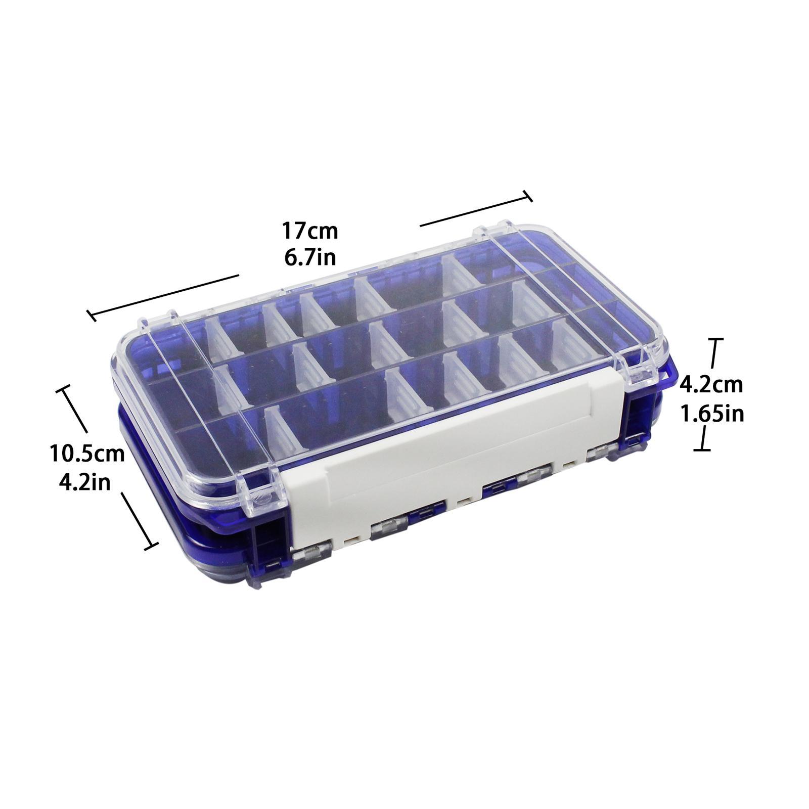 Fishing Tackle Box Fishing Storage Box Hooks Fishing Accessory Waterproof Organizing Tackle Storage Tray Tool Double Sided Fishing Tools Box