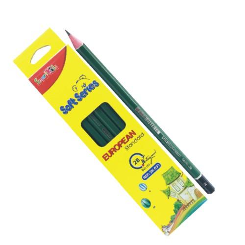 CHÌ THÂN GỖ ĐỎ, NHÚNG DẦU SK-091 SMARTKIDS ( 12 CÂY/HỘP), dành cho học sinh, sinh viên. Gỗ mềm, dễ chuốt.