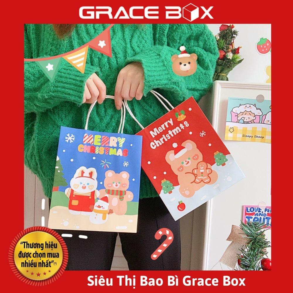 Túi Giấy Quà Tặng Giáng Sinh - Túi Giấy Quà Tặng Noel Siêu Dễ Thương - Siêu Thị Bao Bì Grace Box