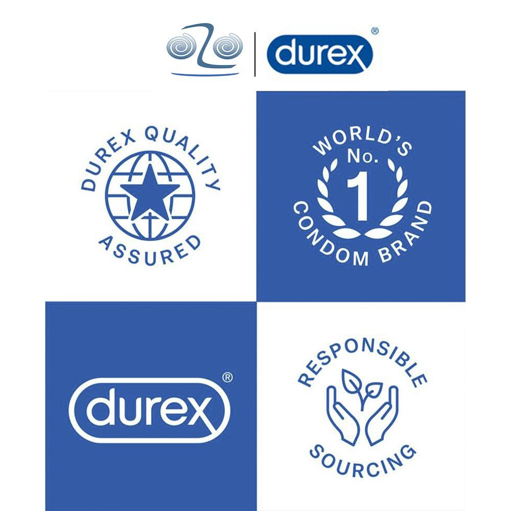 Bao cao su Durex Pleasure Me gân gai hàng chính hãng size 56 - Hộp 30 bcs