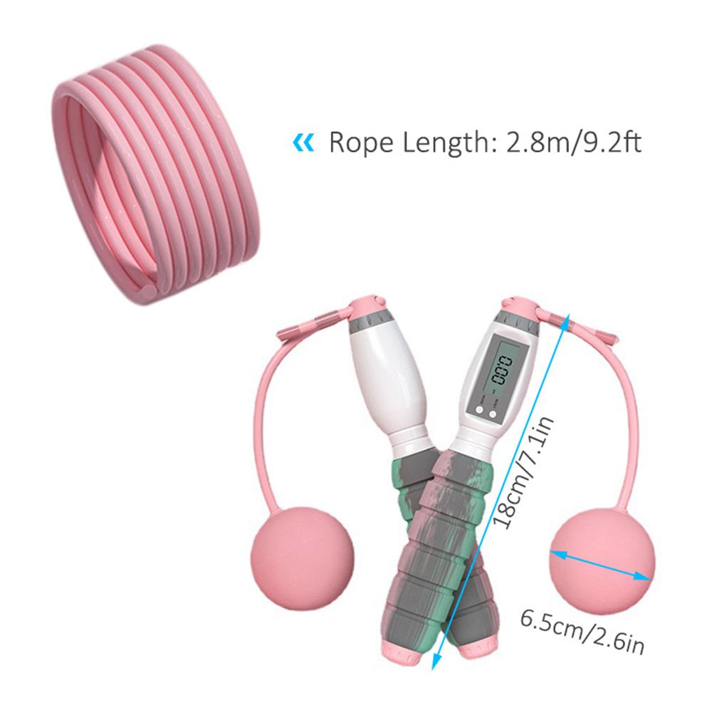Dây nhảy đối trọng thông minh không dây có màn hình hiển thị chỉ số tập cho cả người lớn và trẻ em rèn luyện thể lực