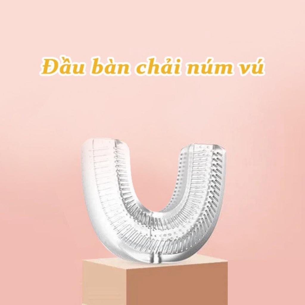 Đầu bàn chải chữ U thay thế dành cho bàn chải điện trẻ em silicon y tế