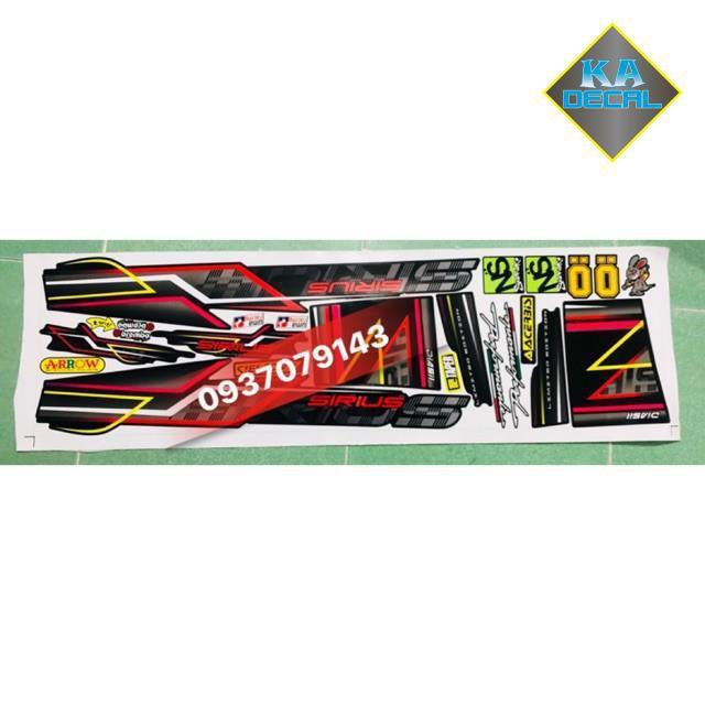 Tem rời sirius chỉ màu đỏ đen 3 lớp