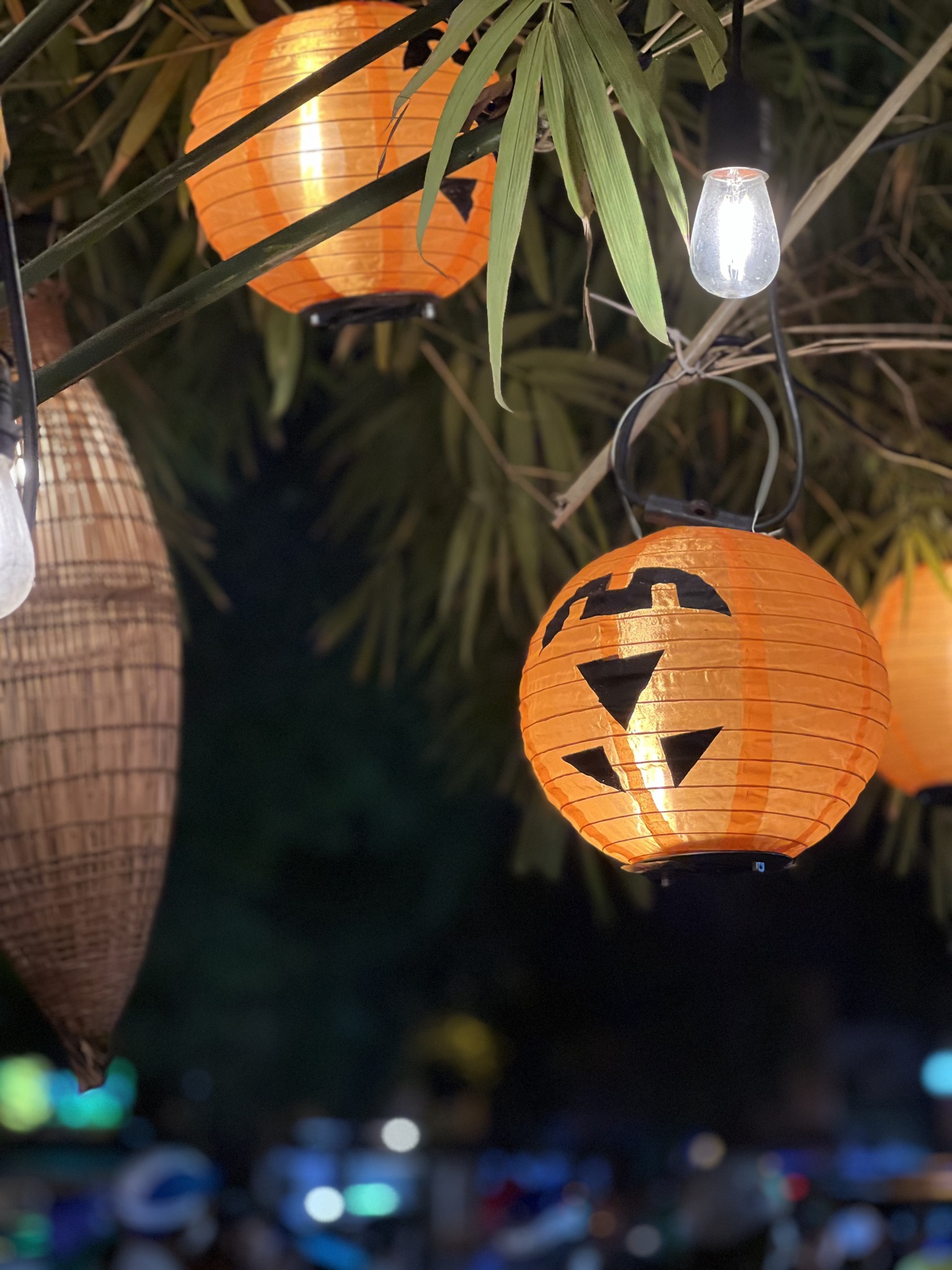Đèn lồng bí ngô trang trí sử dụng năng lượng mặt trời GV-PPLSL
