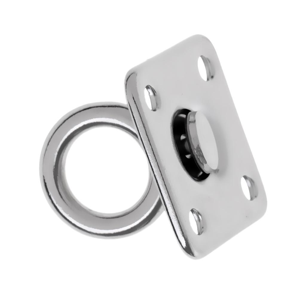 2 x STAINLESS  EYE WITH SWIVEL,    STAPLE  HOOK