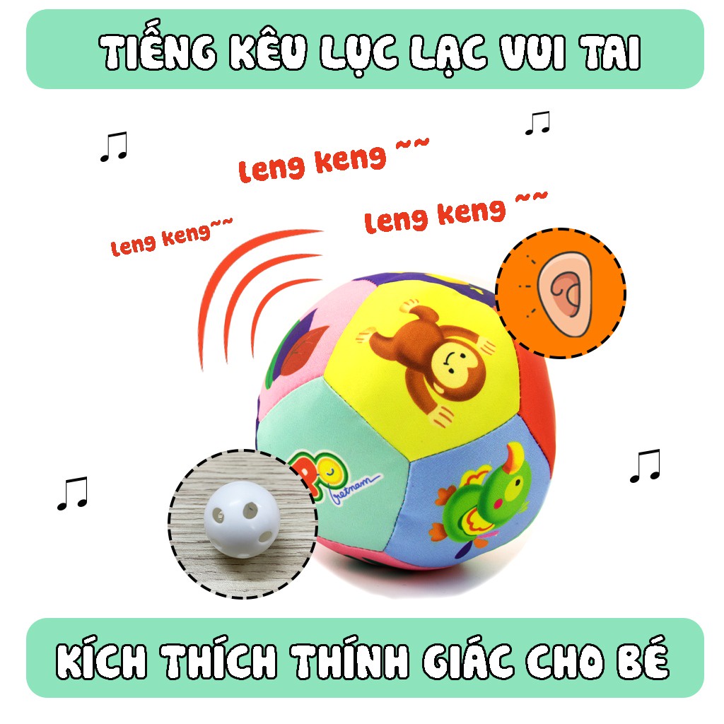 Bóng Múi Montessori Bằng Vải Cho Trẻ Sơ Sinh Luyện Vận Động Chân Và Phát Triển Đa Giác Quan - Pipo Việt Nam