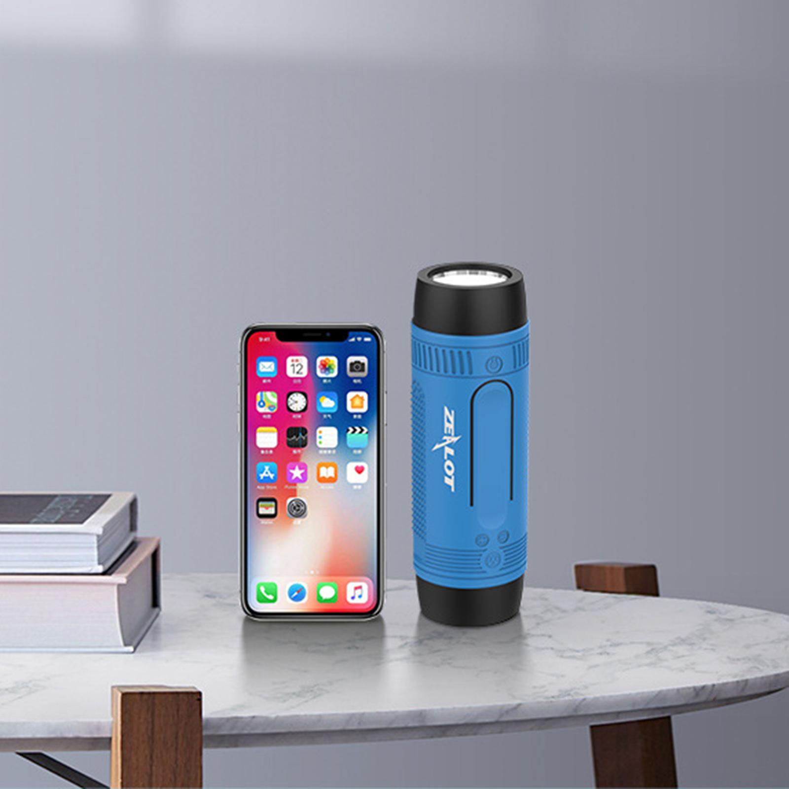 Outdoor Portable Flashlight Bicycle Bluetooth Speaker TF Card Play, Extend Playtime