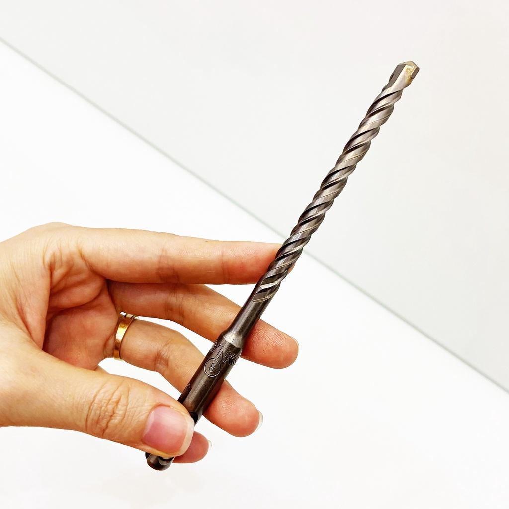 MŨI KHOAN BÊ TÔNG SDS ĐƯỜNG KÍNH PHI Ø8 DÀI 160MM ĐẦU DẸT KYNKO MKDBTSDSP-8160