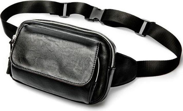 Túi đeo chéo da trơn nắp hít thời trang cao cấp SD20 - đen