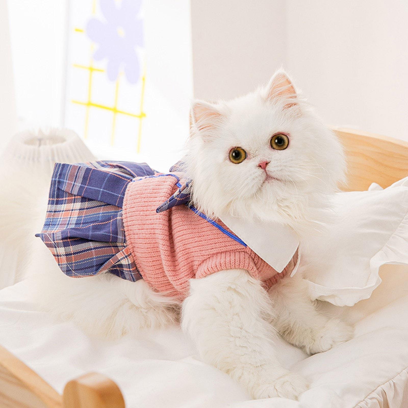 Dress Bowknot Pullover for Small Dogs and Cats Pets Costume