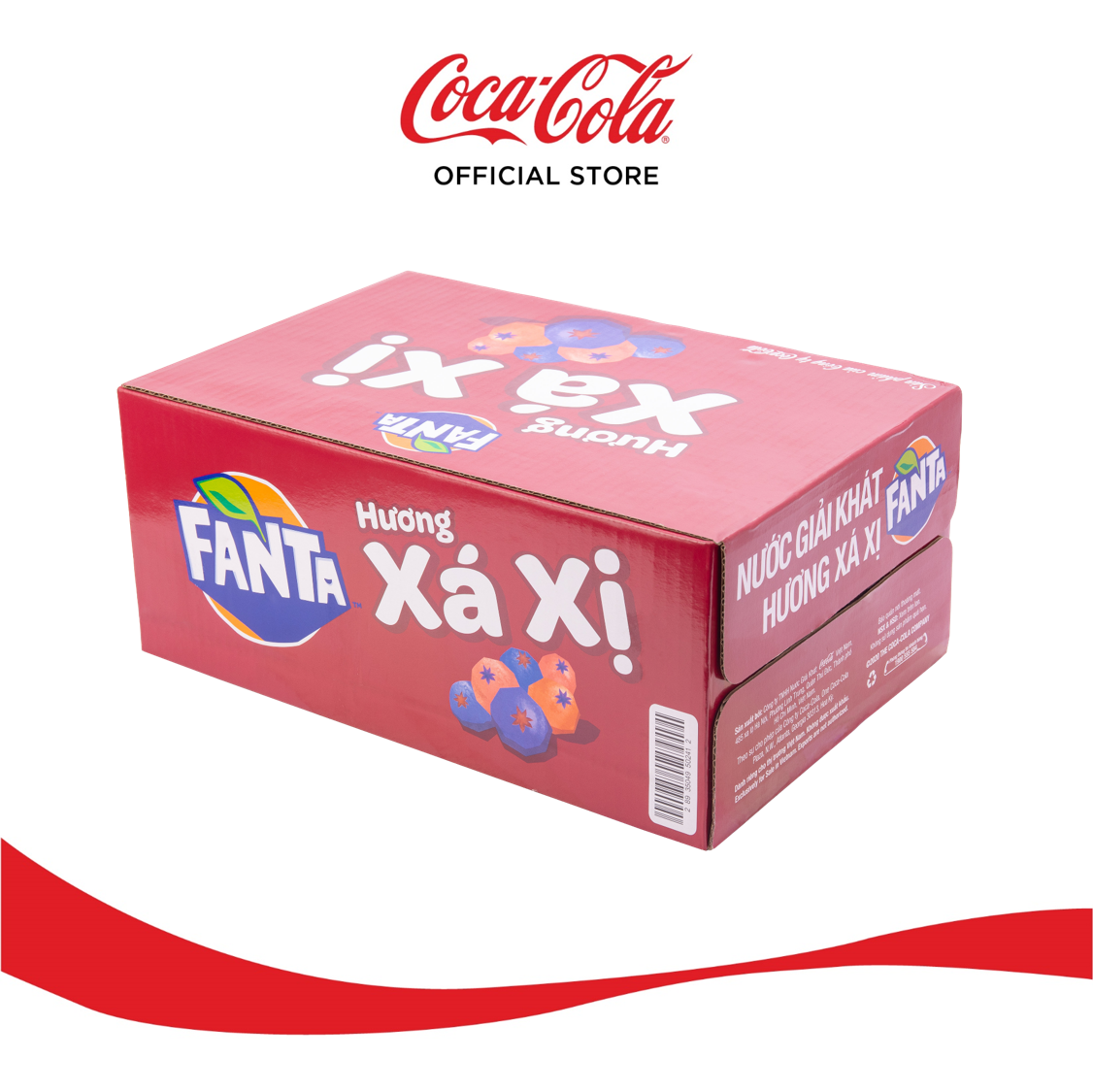 Thùng 24 Lon Nước Giải Khát Có Gas Fanta Xá Xị (320mlx24)