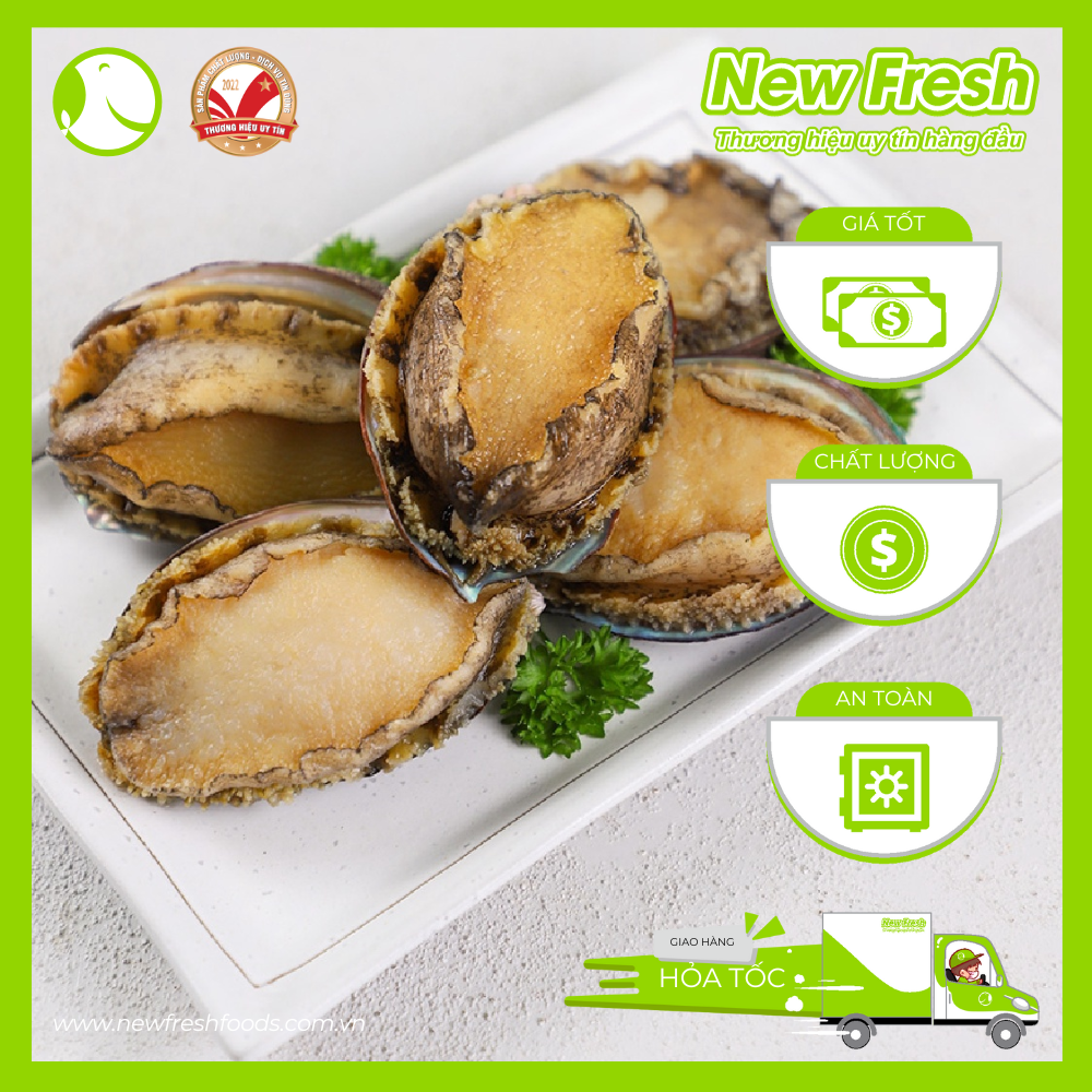 Bào Ngư Hàn Quốc Đông Lạnh Size 16-20 Con Túi 1Kg