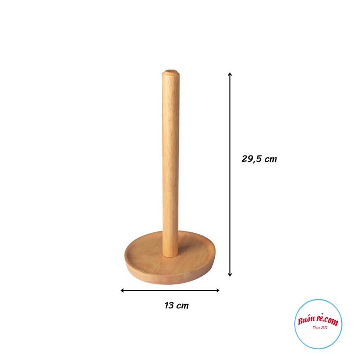 Cọc gỗ cắm cuận giấy lau nhà bếp chắc chắn tiện lợi 01487 - Cọc gõ cắm cuộn giấy lau tiện lợi