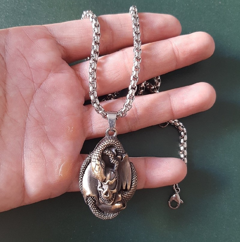 Dây chuyền nam RẮN THẦN ĐẸP