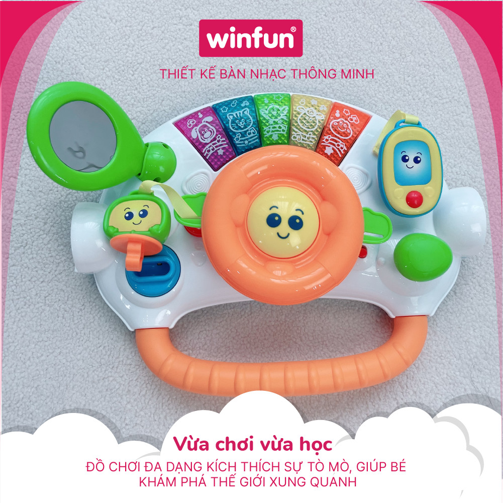 Đồ chơi Kệ chữ A kết hợp xe tập đi, bàn tập đứng cho bé có nhạc 3 tin 1 - Winfun 0846 cho bé sơ sinh tới 3 tuổi