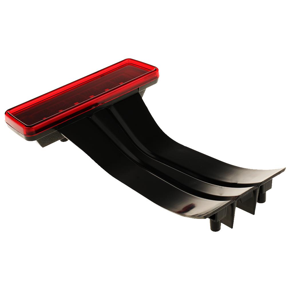 3rd Brake Red LED Light Red Lens Black Bracket for 07-17 Jeep JK Wrangler