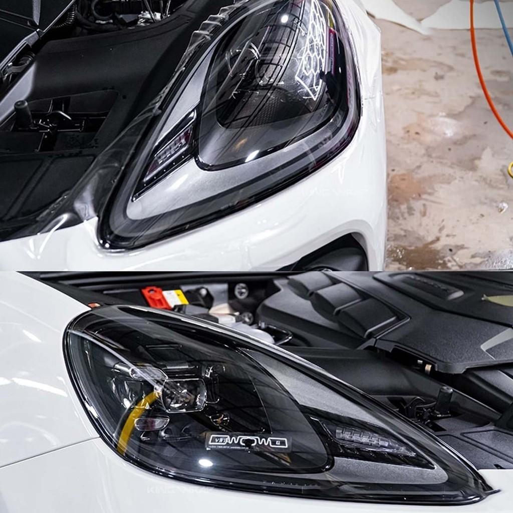 Decal PPF 3 Lớp chuyên dụng cho đèn pha Phủ Bóng PPF. Chống xước, chống ố vàng đến 5năm.Khổ cao 30cm - Khói nhạt 3Lớp PPF