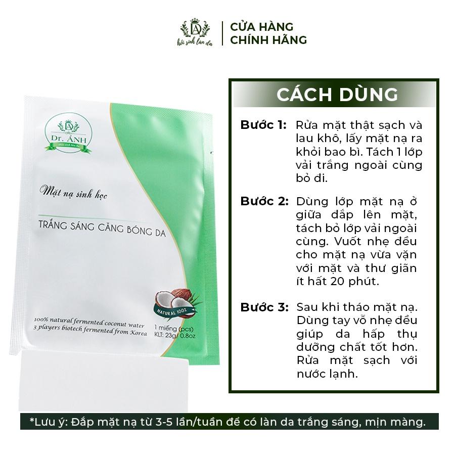 Mặt nạ dừa Dr. ánh Hồi sinh làn da dành cho da dầu, mụn - Giúp da căng bóng