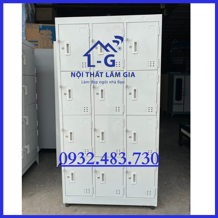 Tủ sắt hồ sơ locker văn phòng 12 cửa sơn tĩnh điện _LGTD12