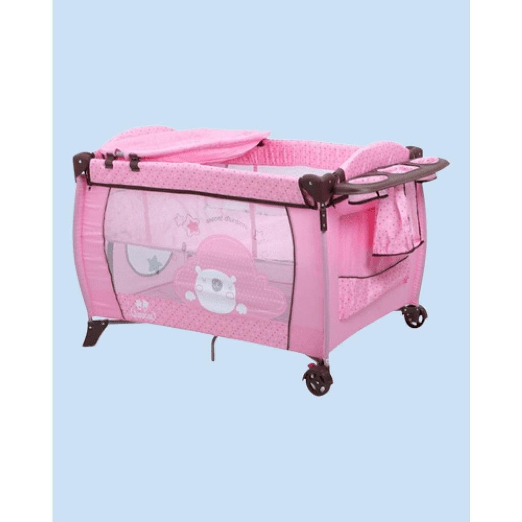 Nôi cũi dù cho bé Zaracos Jenni 5046 Pink – Zaracos Việt Nam