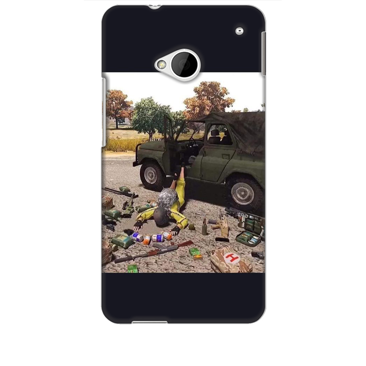 Ốp lưng dành cho điện thoại HTC M7 hinh PUBG Mẫu 03