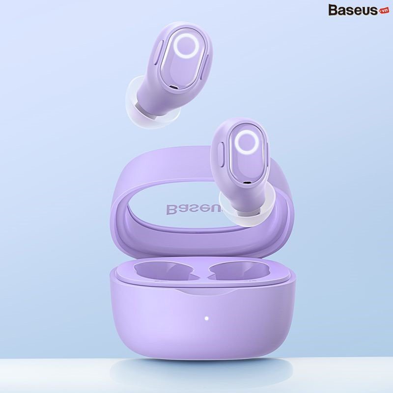 Tai Nghe Không Dây Baseus Bowie WM02 True Wireless Earphones (Bluetooth V5.3, 25h sử dụng, Kích thước nhỏ gọn, Thời Trang, APP Control)  Hàng Chính hãng