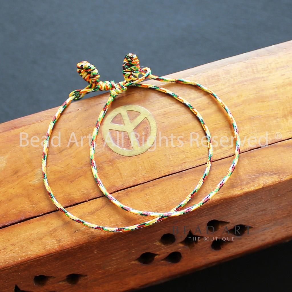 Vòng Tay Thắt Dây (Chỉ) Ngũ Sắc Handmade (Đuôi Tibet) - Nhiều Size Lựa Chọn, Vòng Tay Phong Thuỷ - Bead Art